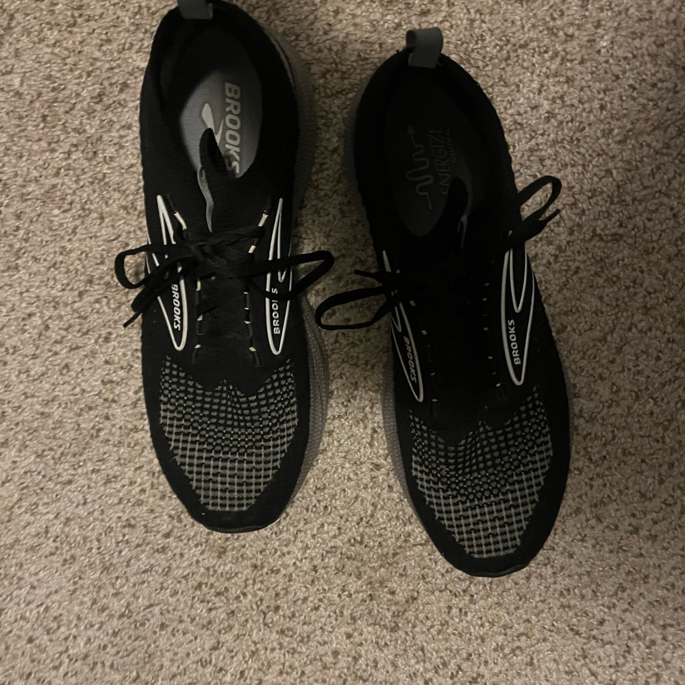 Brooks Black and Gray Athletic Sneakers